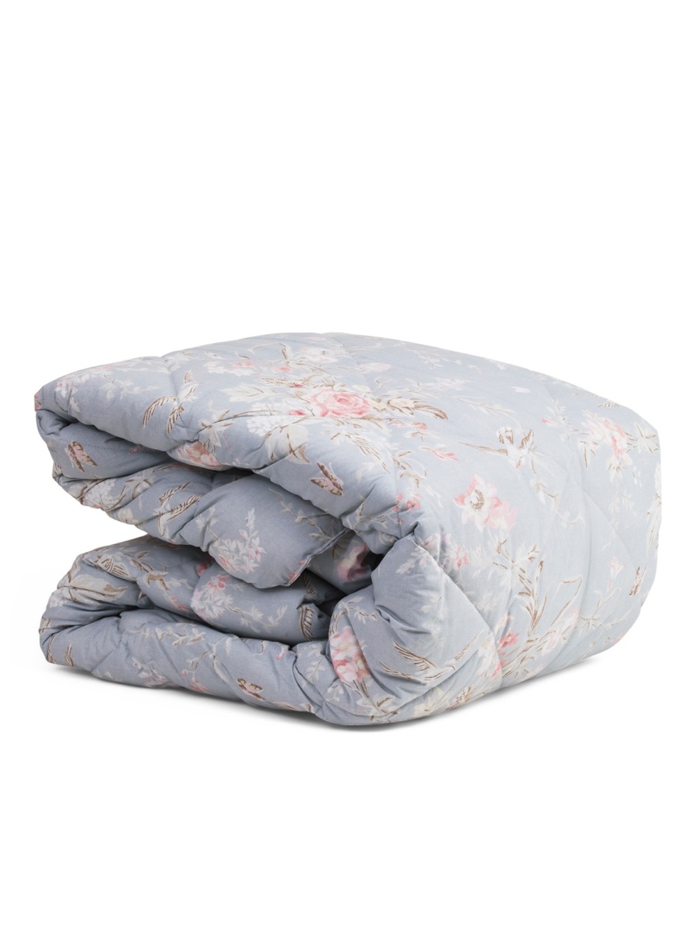 Cabbages & Roses Blue Floral Comforter Set - Picture 2 of 9